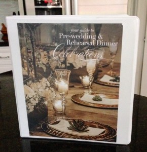 Rehearsal Dinner Binder